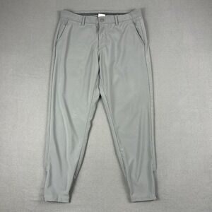 Primo Golf Jogger Pants Mens 33 Short Gray Zip Ankle Cuffed Stretch Performance